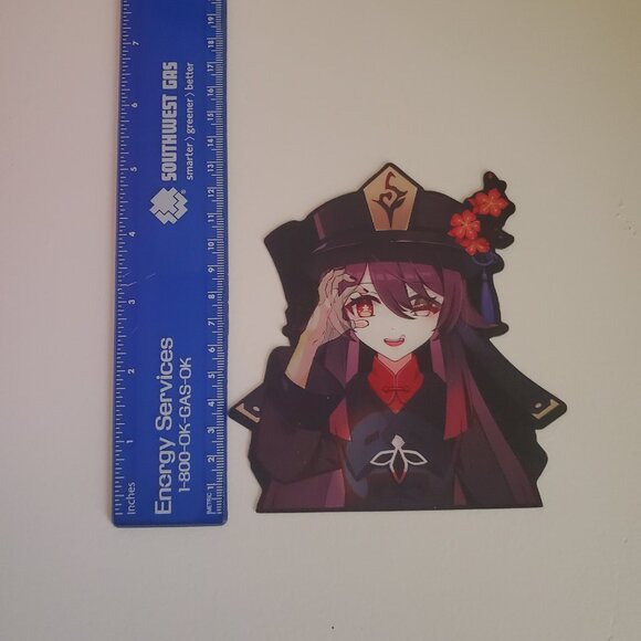 Genshin Impact Hu Tao 3D View Perspective Changing Sticker - Picture 7 of 9